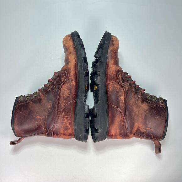 UGG Kirkson Brown Waterproof Leather Comfort Winter Boots 1120992 Men’s Size 8 - Picture 6 of 10